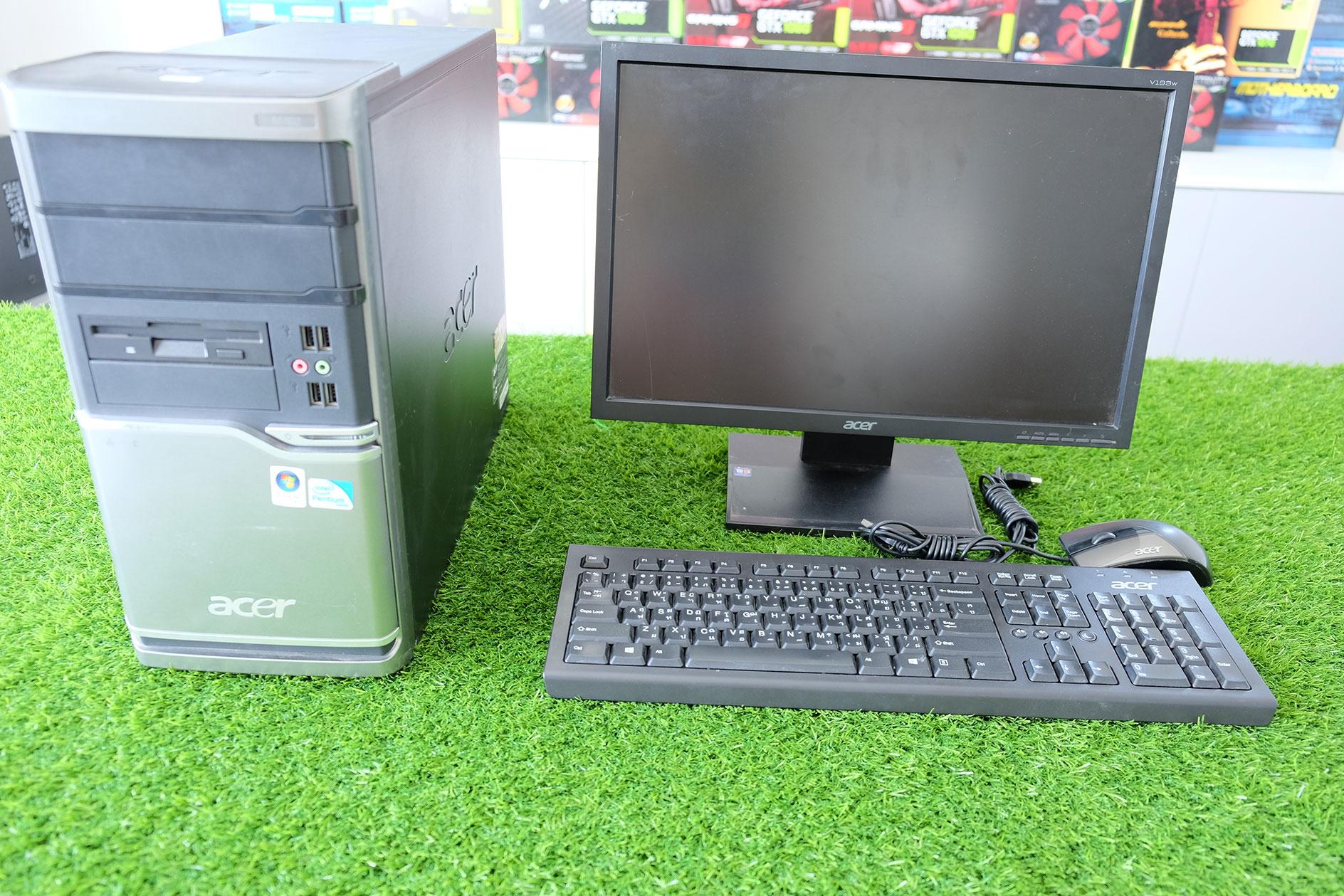 Acer Verton M460 set moniter E4400 Ram 2 GB HDD 160 GB เหมาะสำหรับคนหาคอมพิวเตอร์ ไว้ดูหนังฟังเพลง พร้อมจอให้ 17 นิ้ว งบน้อย