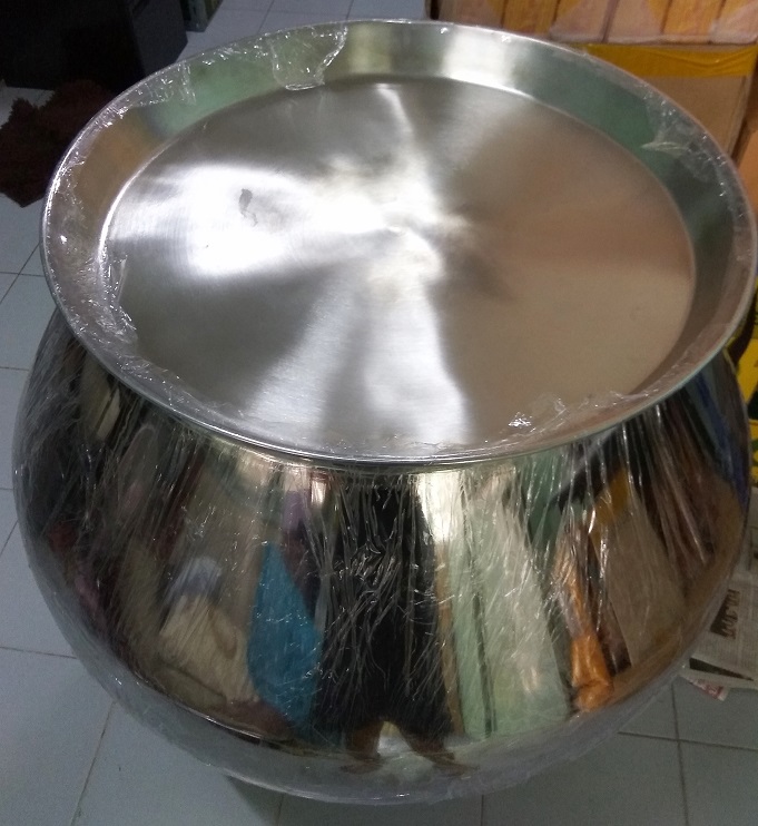 บาตรสแตนเลส (บาตรสแตนเลสใบใหญ่) บาตรออมสิน บาตรน้ำมนต์ สแตนเลสอย่างดี