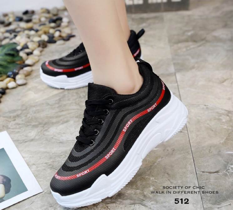 รองเท้าผ้าใบ Style Nike Air Max (สีดำ)