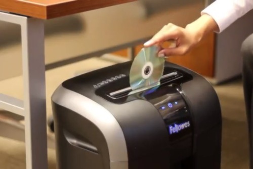 ขายถูก เครื่องทำลายเอกสาร Fellowes รุ่น 73Ci ครั้งละ 12 แผ่น แบบตัดละเอียด ( Cross Cut )