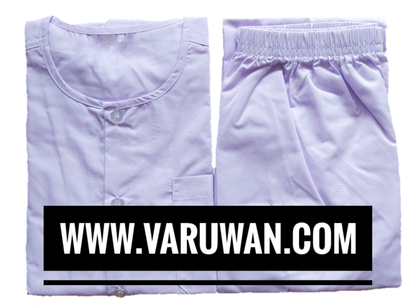 ชุดขาวปฏิบัติธรรมชาย (เสื้อ+กางเกง)