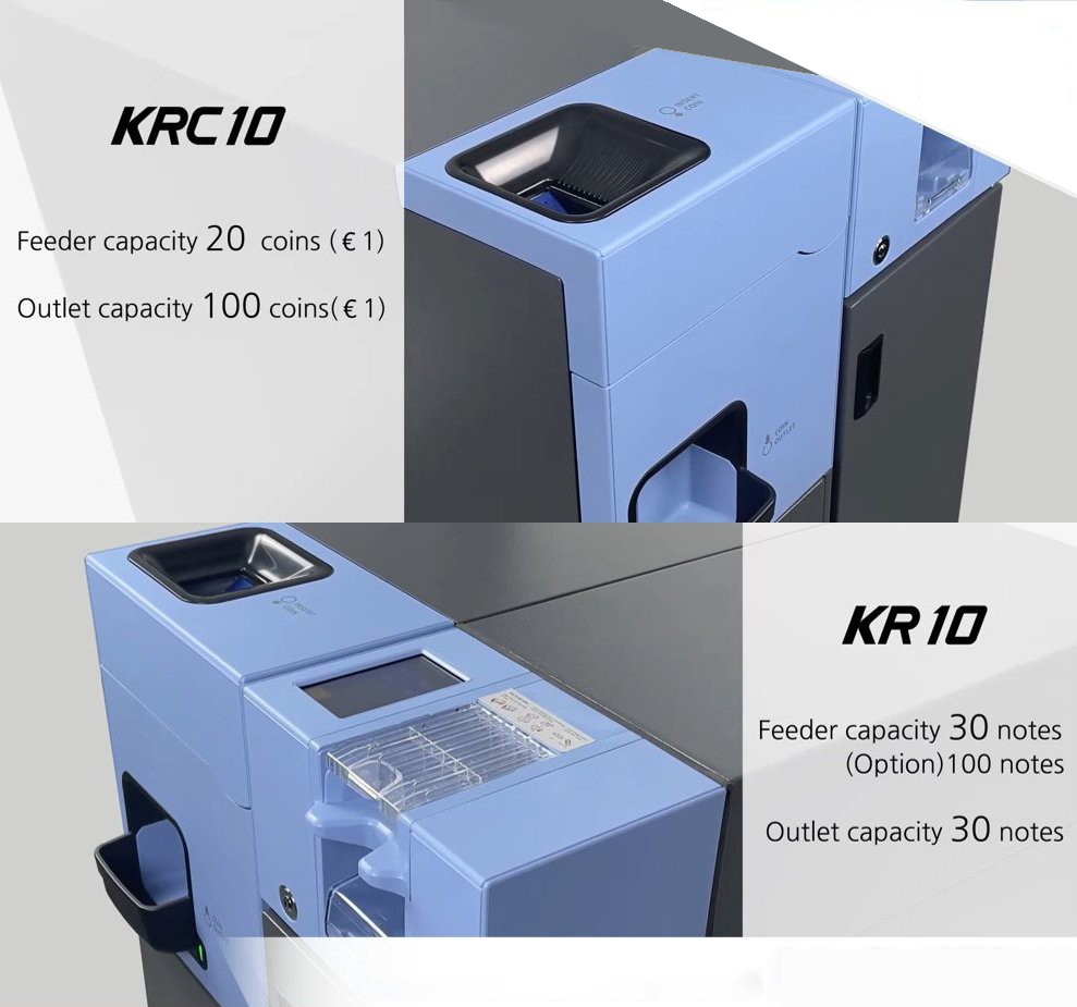 ขายถูก เครื่อง KR10/KRC10 เครื่องรับ-จ่ายเงินสดอัตโนมัติ ประสบการณ์ใหม่ให้กับลูกค้าสามารถรับ-จ่าย หรือ ทอนเงินได้ด้วยตัวเอง ประกันศูนย์