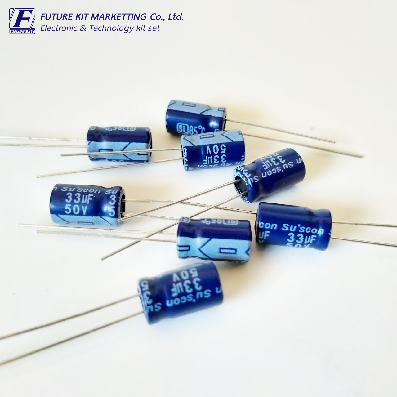 คาปาซิลเตอร์แบบอิเล็กทรอไลต์ 33uF 50V