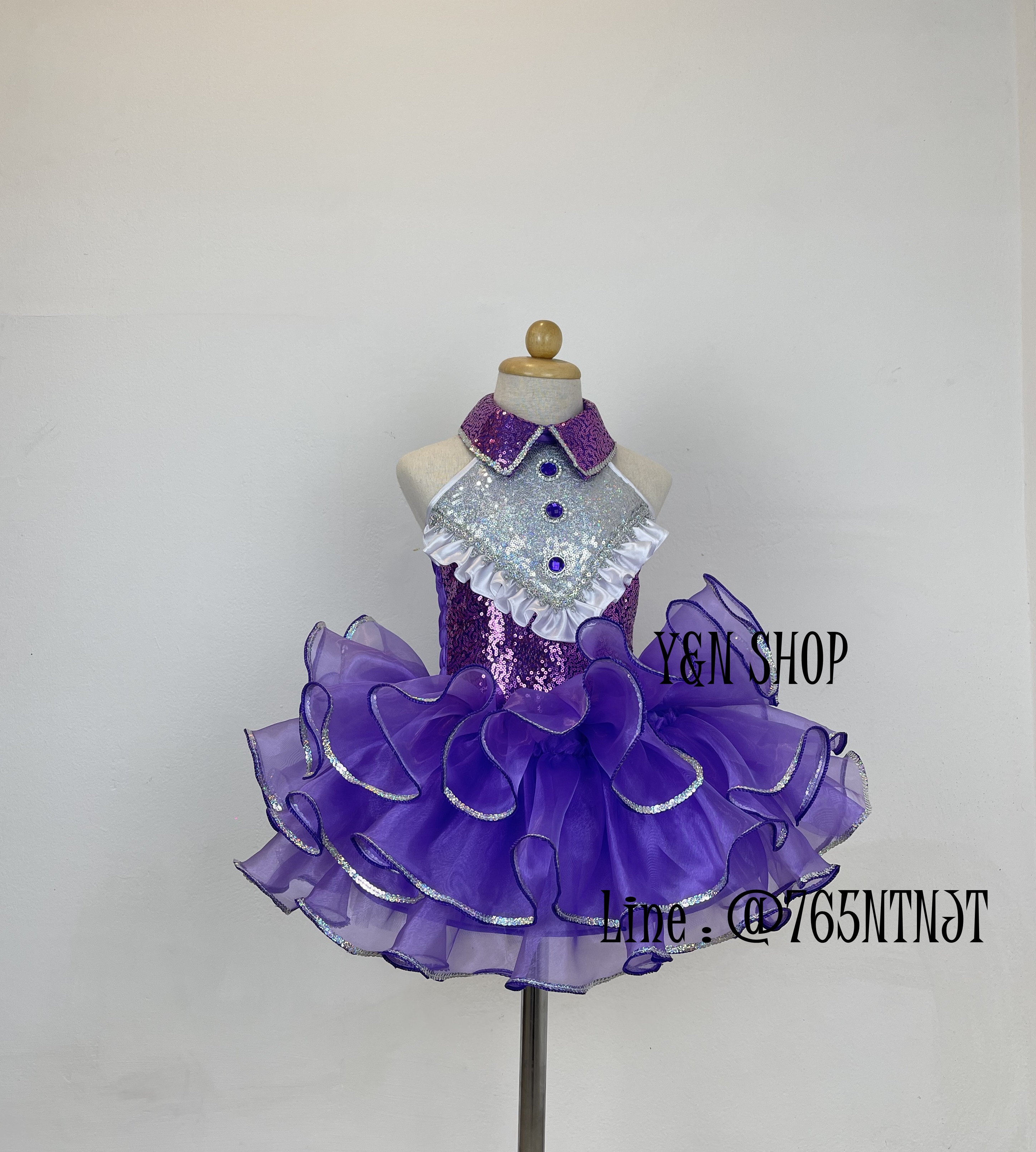 Y&NShop ชุดดรัมเมเยอร์ ชุดเชียร์ลีดเดอร์ เด็กผู้หญิงอนุบาล-ประถมต้น แบบชุดคอปก