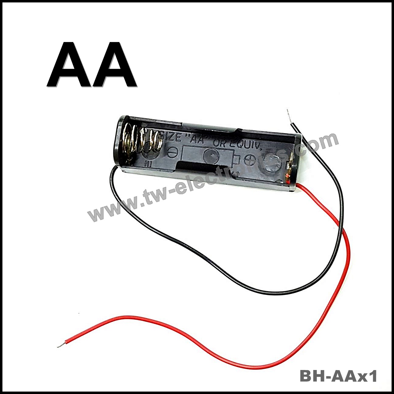 รางถ่าน AA 1 ก้อน ไม่มีฝา / BH-AAx1