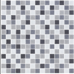 COTTO โมเสค กลาส เบลนด์ ดิซซี่03 ดำ(06S)(12x12)GA (จำนวน 1 แผ่น)