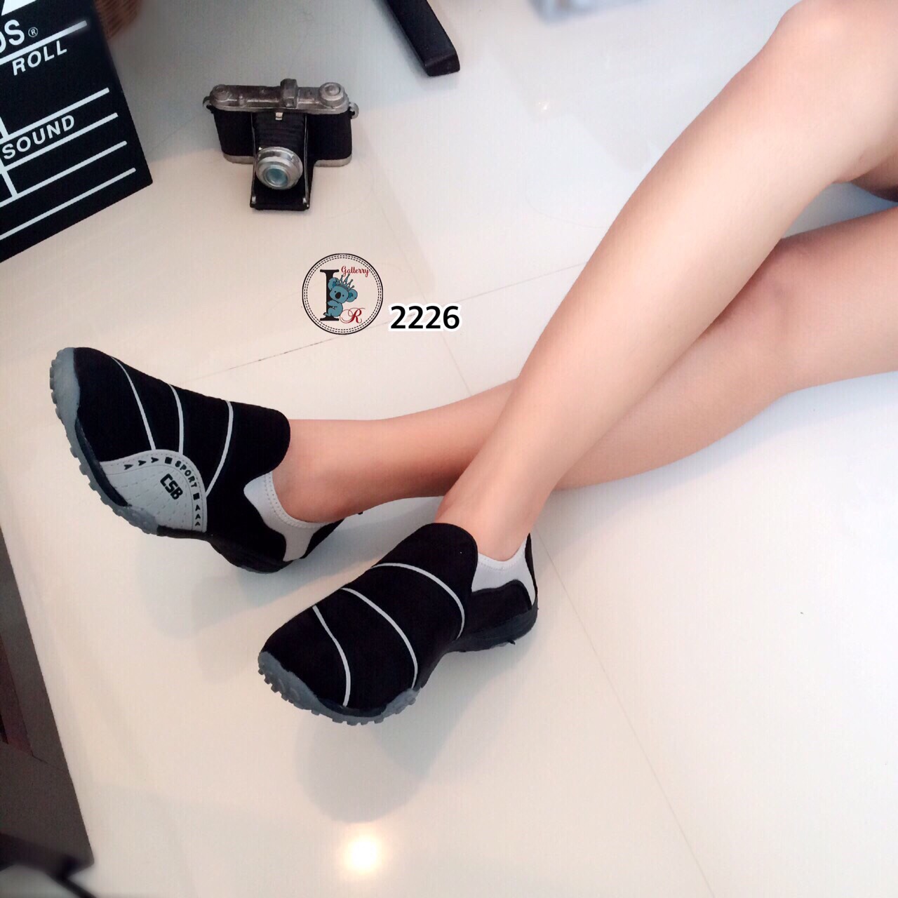 รองเท้าผ้าใบสุขภาพ CSB Two Tone (สีเทา)