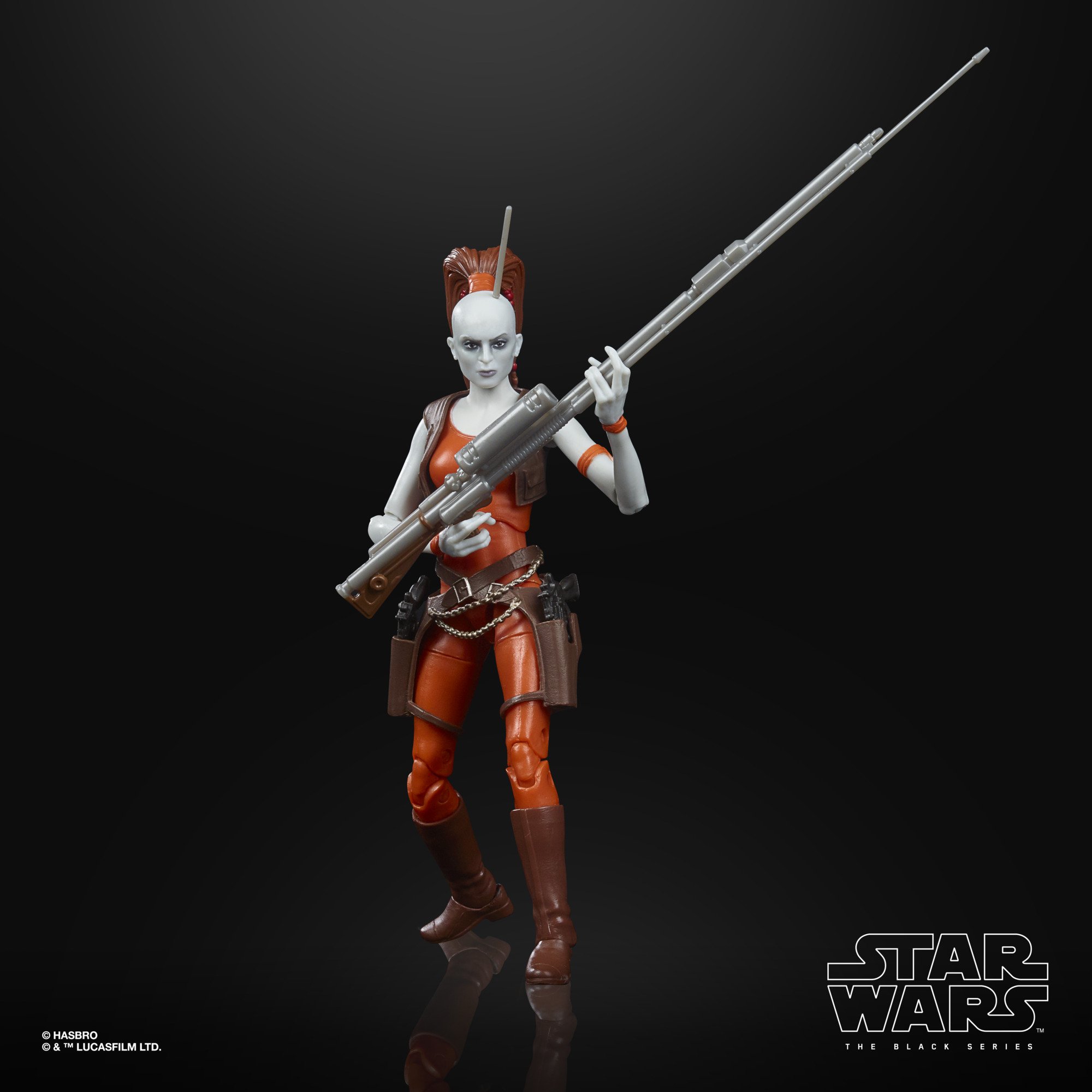 Hasbro Star Wars The Black Series Aurra Sing 6-inch-scale Figure ฮาสโบร สตาร์ วอร์ส เดอะ แบล็ค ซีรีส์ หุ่นโมเดลฟิกเกอร์ ออร์ร่า ซิง ขนาด 6 นิ้ว ลิขสิทธิ์แท้