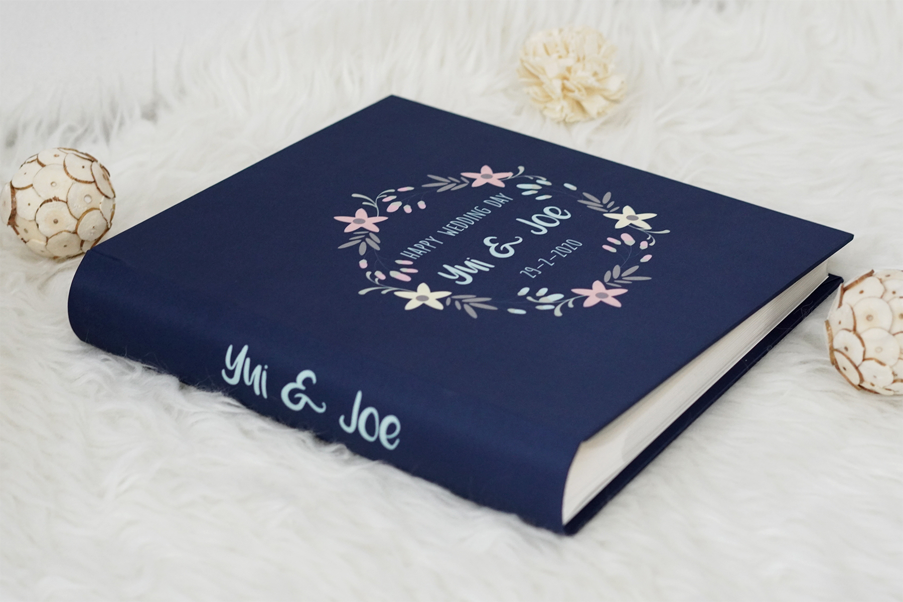 อัลบั้มสั่งทำใส่ชื่อ ลาย Floral Frame