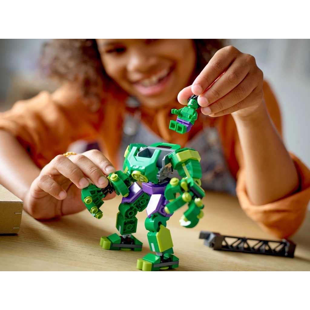 LEGO ตัวต่อเสริมทักษะ เลโก้ มาร์เวล ฮัลค์ เมค อาร์เมอร์ Marvel : Hulk Mech Armor รุ่น 76241