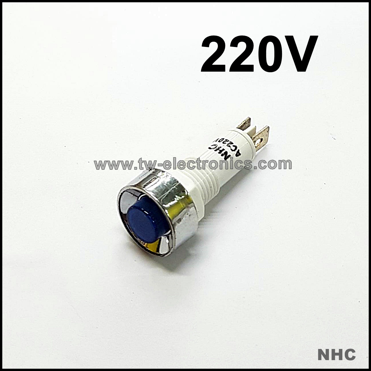 หลอดตู้คอนโทรล 10mm (220V) / NHC Pilot Lamp