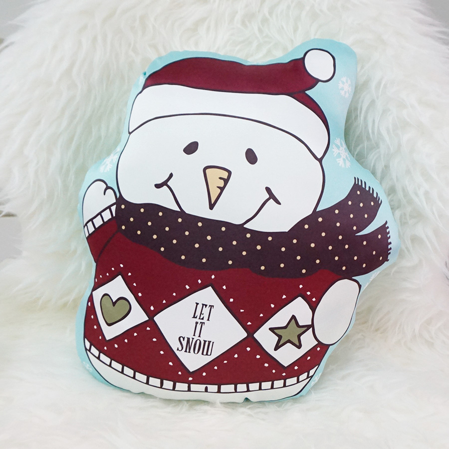 หมอนลาย Santa Snowman