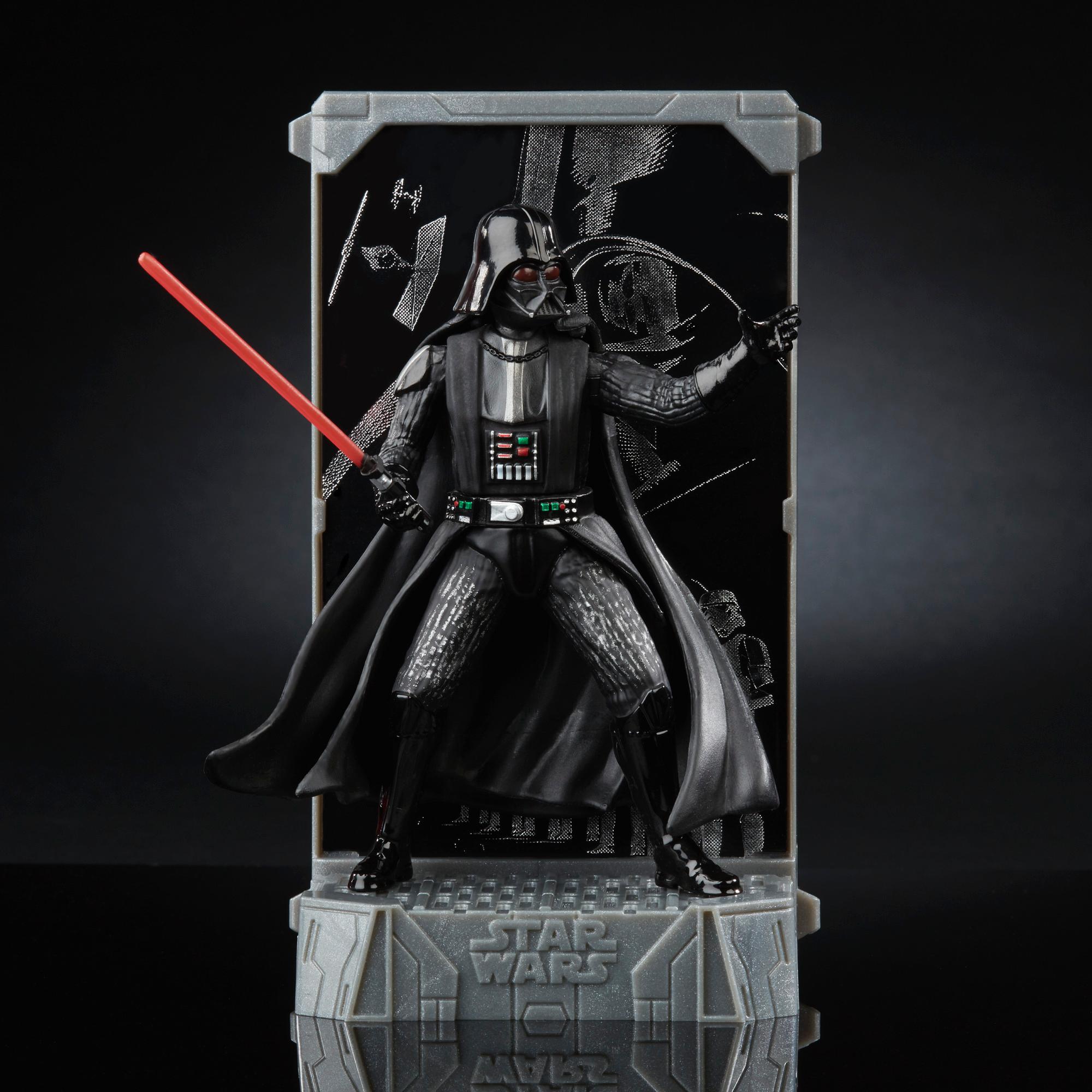 โมเดลสตาร์วอร์ Hasbro เซต 40th Star Wars - (Titanium Series/The Black Series) 5ตัว ประกอบไปด้วย Darth Vader/Obi-Wan Kenobi/Luke Skywalker/Princess Leia/Han Solo