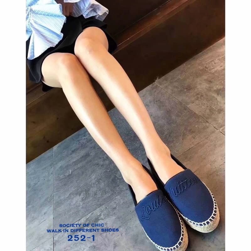 รองเท้า Loius Vuitton Espradrilles (สีดำ)