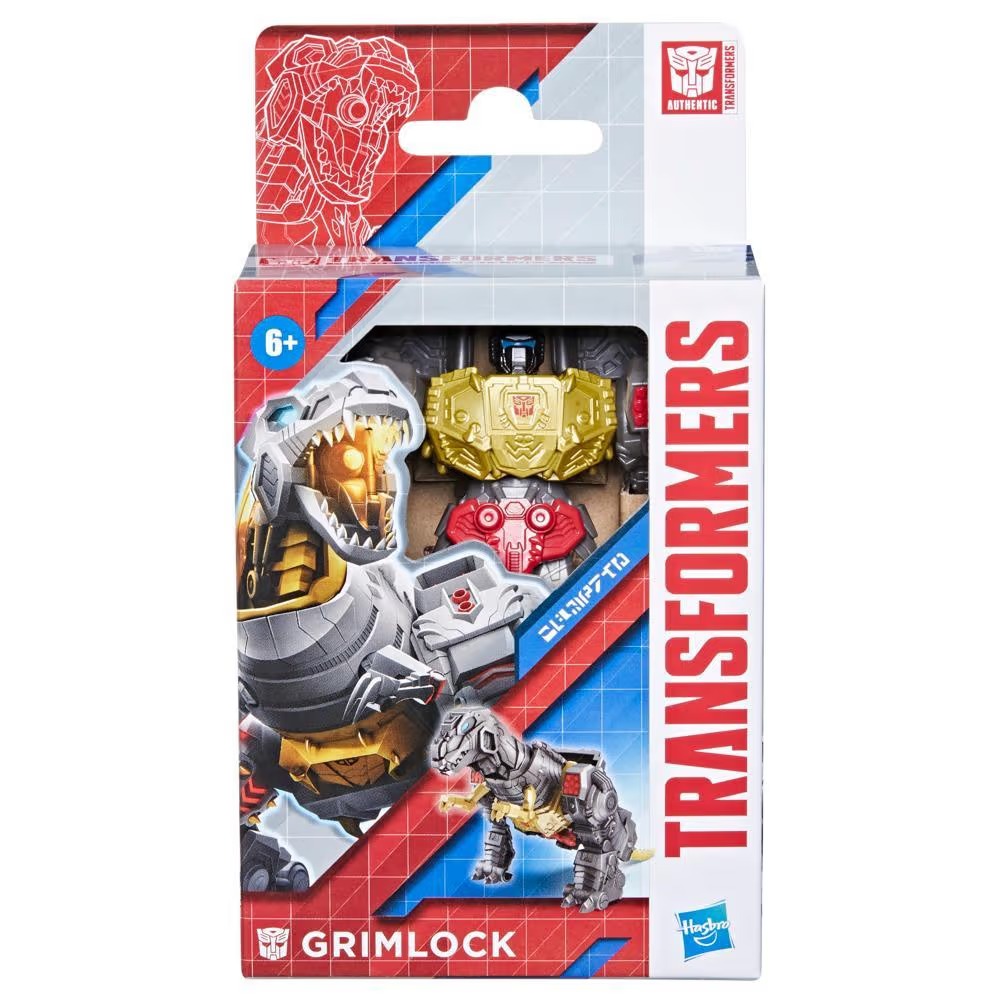 Hasbro Transformers Authentics Bravo Grimlock Action Figure ฮาสโบร ทรานสฟอเมอร์ส ออเทนติกส์ บราโว่ หุ่นยนต์กริมล็อค ขนาด 4.5 นิ้ว ลิขสิทธิ์แท้