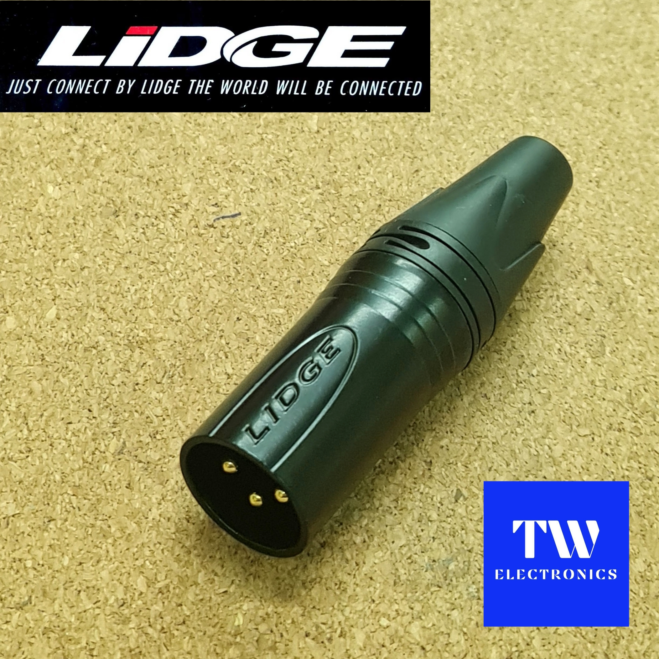 XLR 3P (ตัวผู้) LIDGE ลิดจ์ / YM-002B