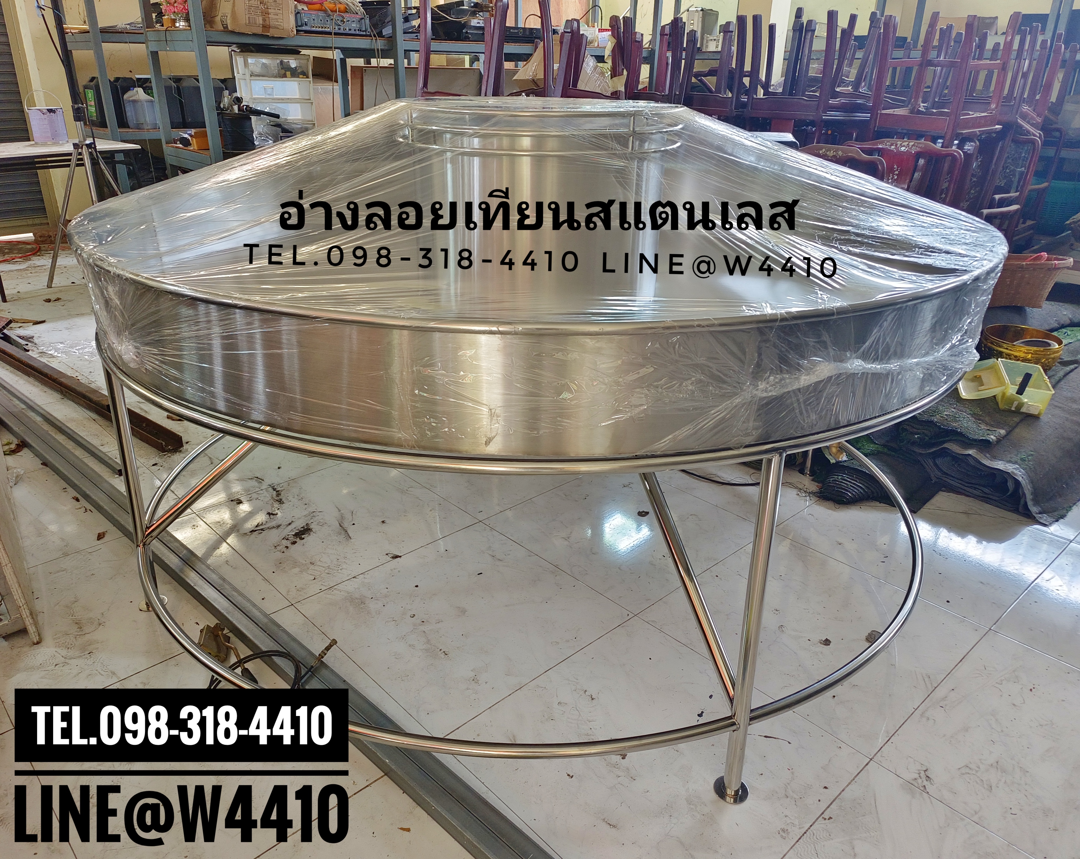 อ่างเทียนลอยน้ำสแตนเลส