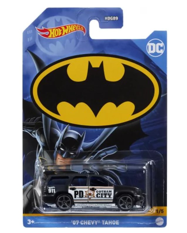 โมเดลรถแบทแมนฮอทวีล Hot Wheels Batman Series (2022) - '07 CHEVY TAHOE (1/5)