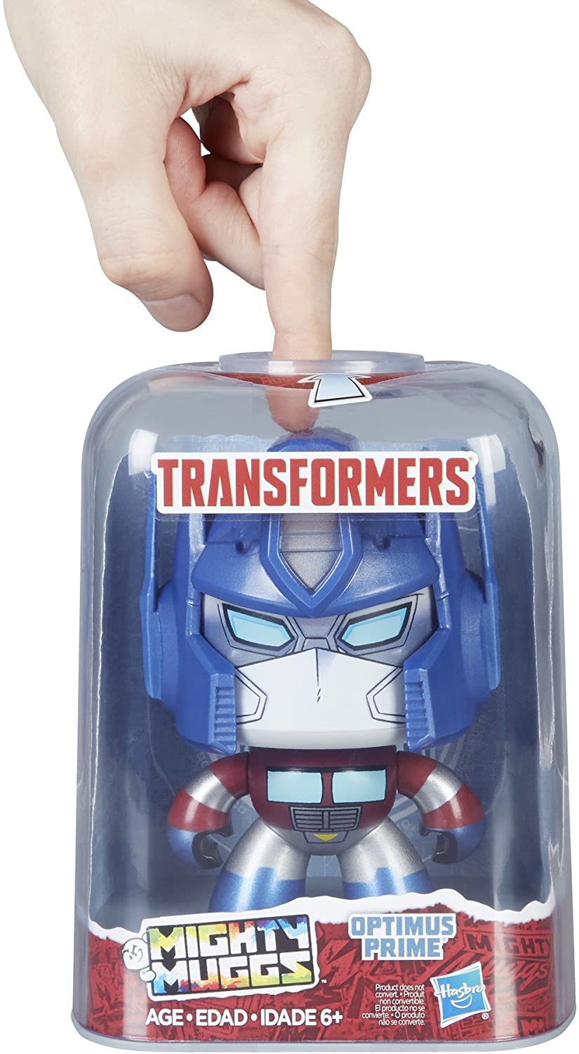 Hasbro Transformers Mighty Muggs Optimus Prime ฮาสโบร ทรานสฟอเมอร์ส ไมตี้ มักส์ ออพติมัส ไพรม์ ตุ๊กตาเปลี่ยนหน้าได้ ลิขสิทธิ์แท้