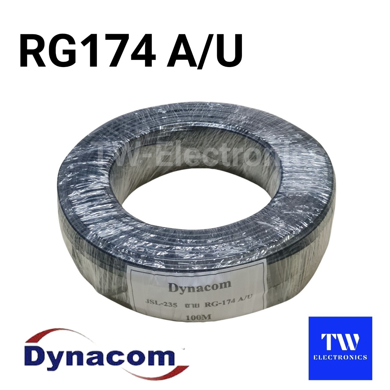 สายRG-174 A/U (แบบม้วน 100 เมตร) **สอบถาม/สั่งซื้อ ทางไลน์ID : tw28shop