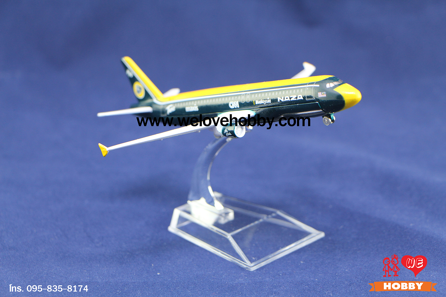 โมเดลเครื่องบิน แอร์เอเชีย Air Asia (Airbus A320) ลายนาซ่า(NAZA)