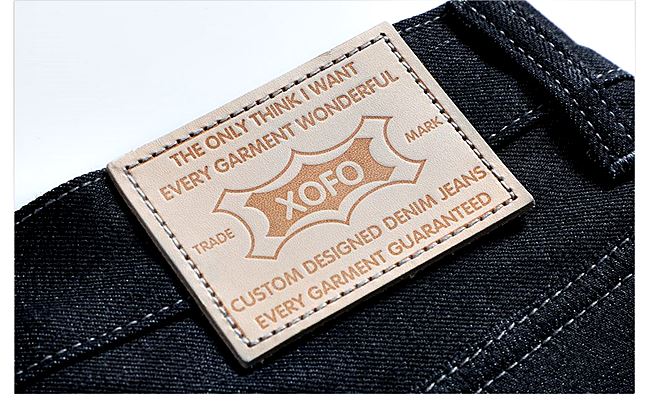 001049 กางเกงยีนส์ XOFO Selvage Denim สไตล์วินเทจ Version Jeans Small Straight ผ้าริมน้ำเงิน Size 28-36