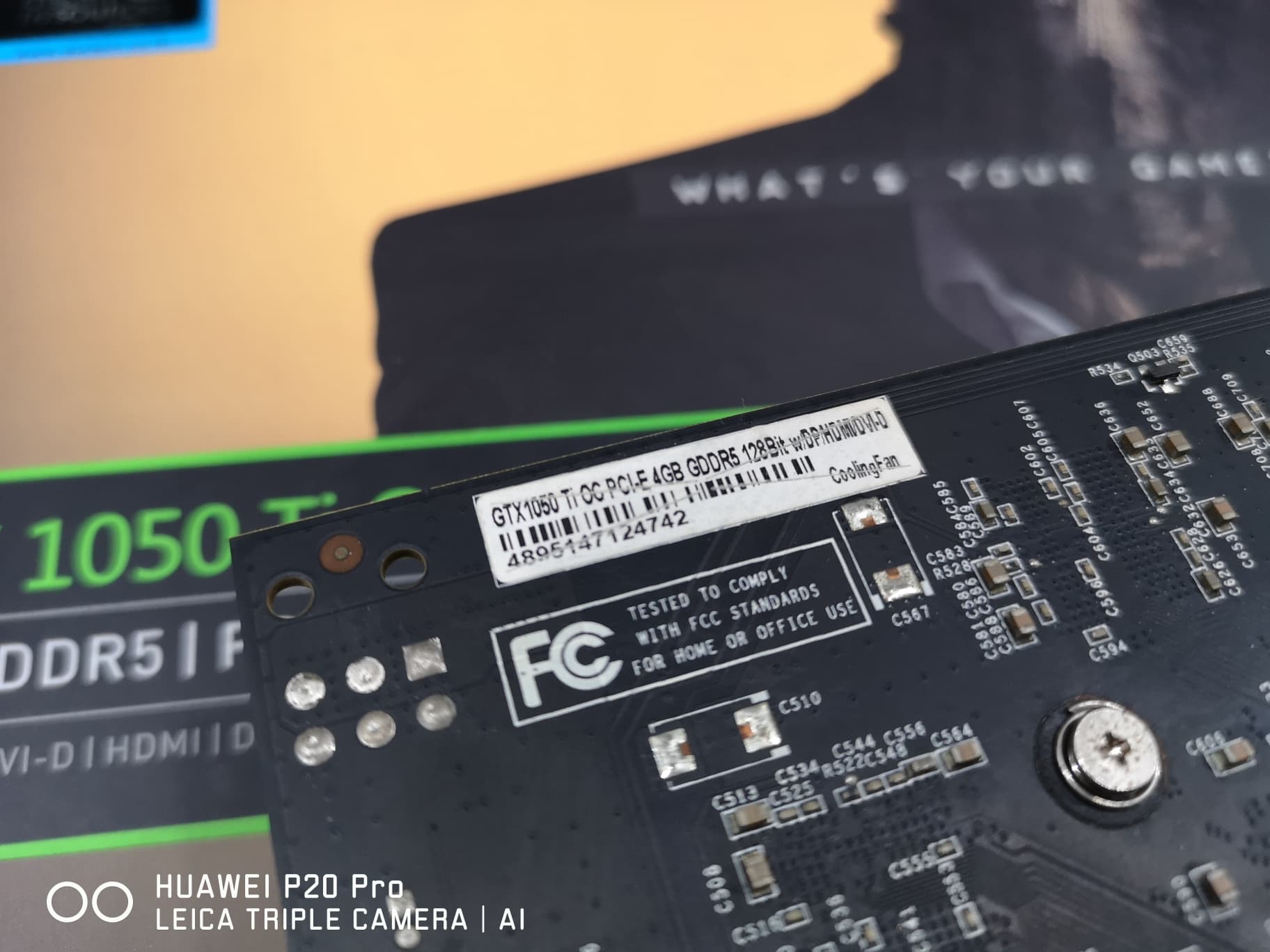 GALAX GeForce® GTX 1050 Ti OC 12/2020