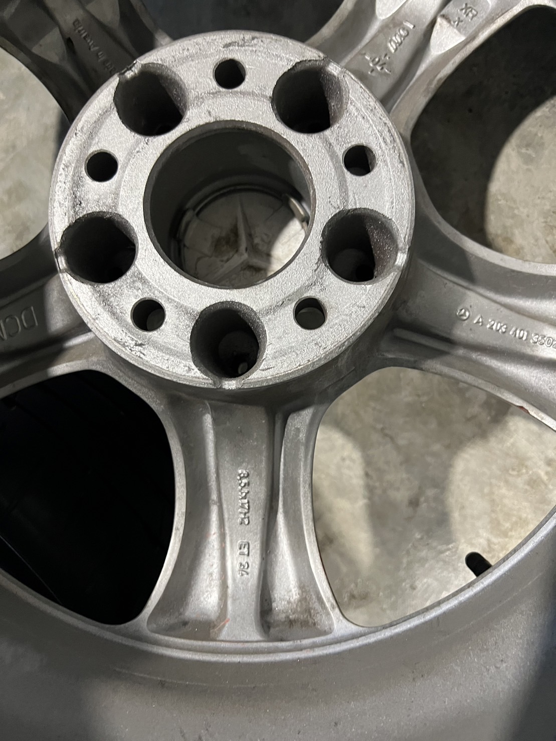 ล้ออะไหล่เบนซ์ ลายกล้วย 17" พร้อมยางถูกๆ