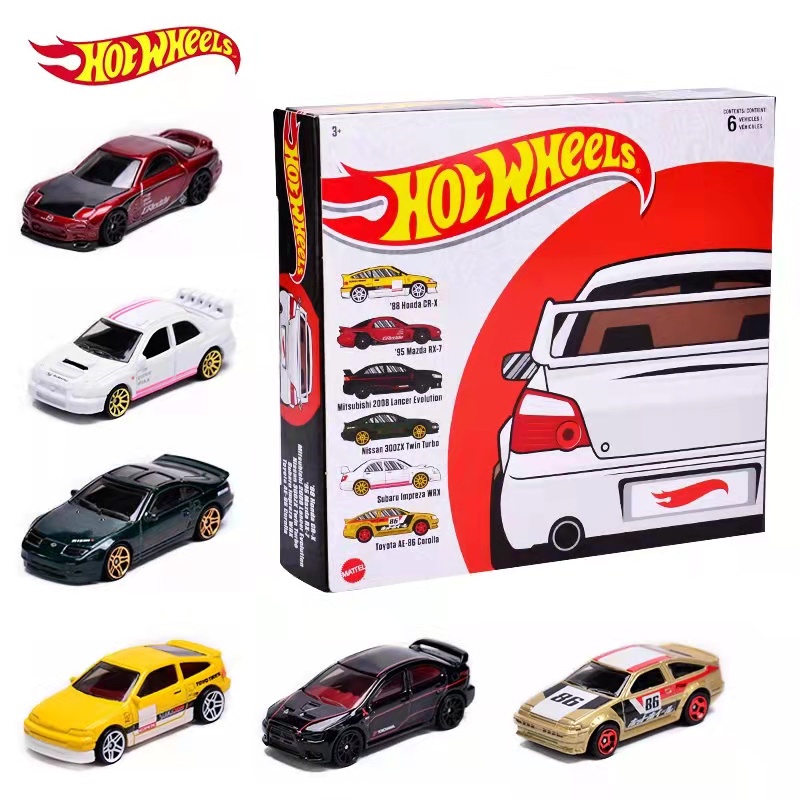 โมเดลรถฮอทวีล Hot Wheels - Japanese Car Culture Multi Pack (Completed) ขนาด 1:64 เซตรถญี่ปุ่น จำนวน 6 คัน รุ่น HDH50 ลิขสิทธิ์แท้