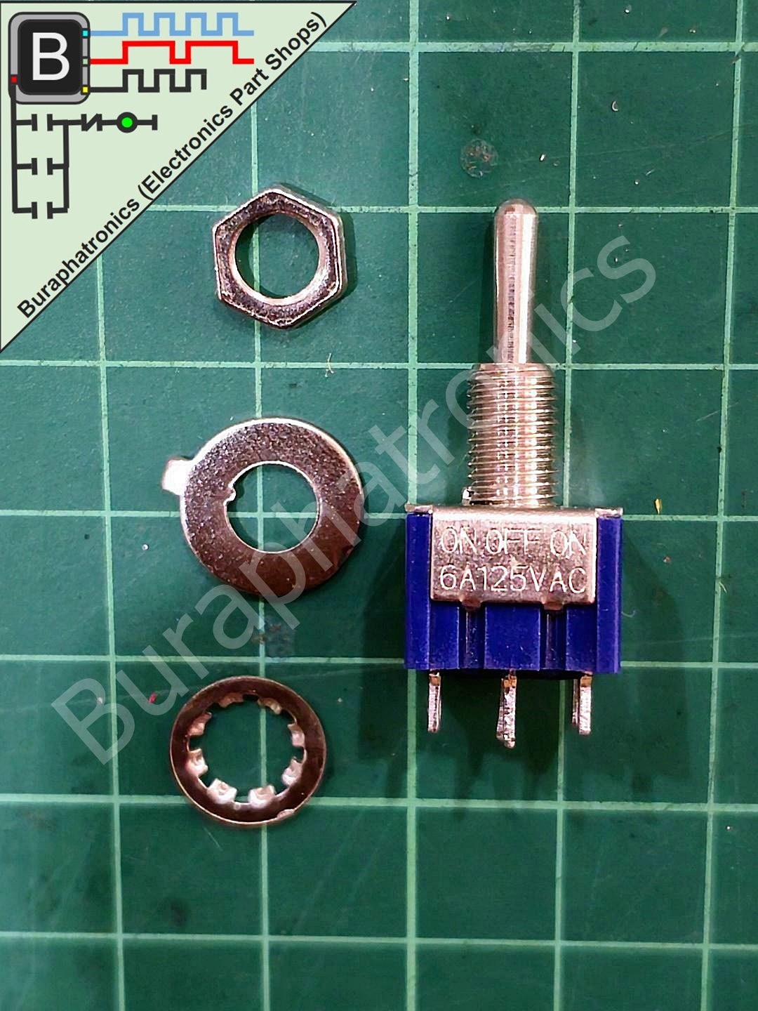 MTS-203 Toggle Switch 6-Pin แบบ 3 state (125V 6A)