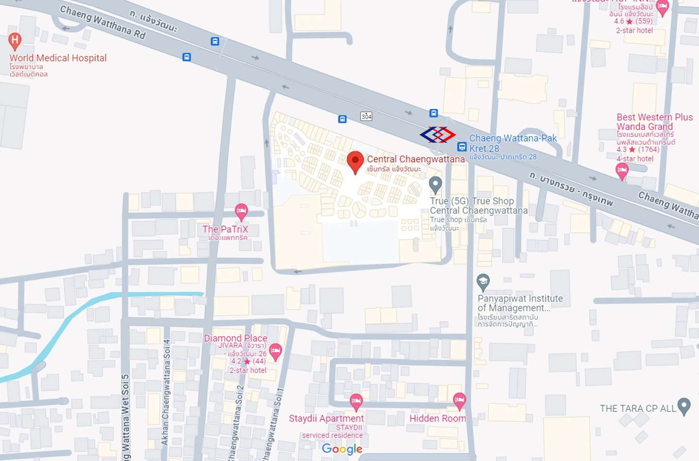 อาคารสำนักงานเซ็นทรัลพลาซา แจ้งวัฒนะ (Central Plaza Chaengwattana Office Tower) สำนักงานออฟฟิศให้เช่าย่านแจ้งวัฒนะ ปากเกร็ด นนทบุรี ใกล้สถานีรถไฟฟ้า MRT แจ้งวัฒนะ-ปากเกร็ด 28