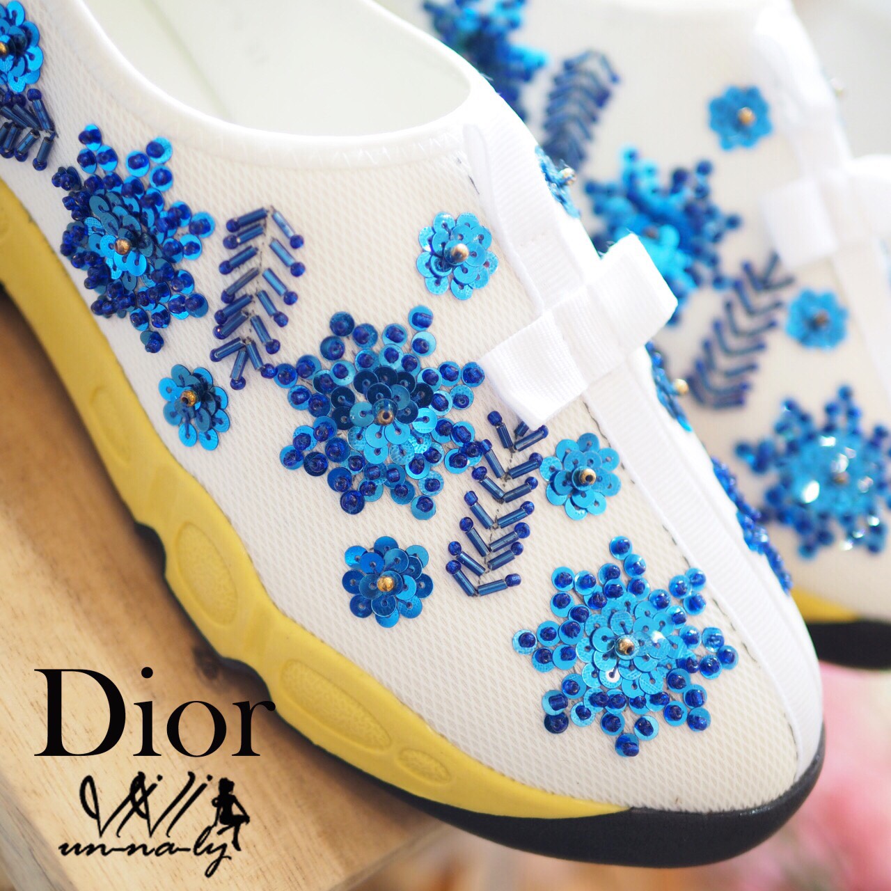 รองเท้า Dior Fusion Sneakers Snow Flake (สีขาว)