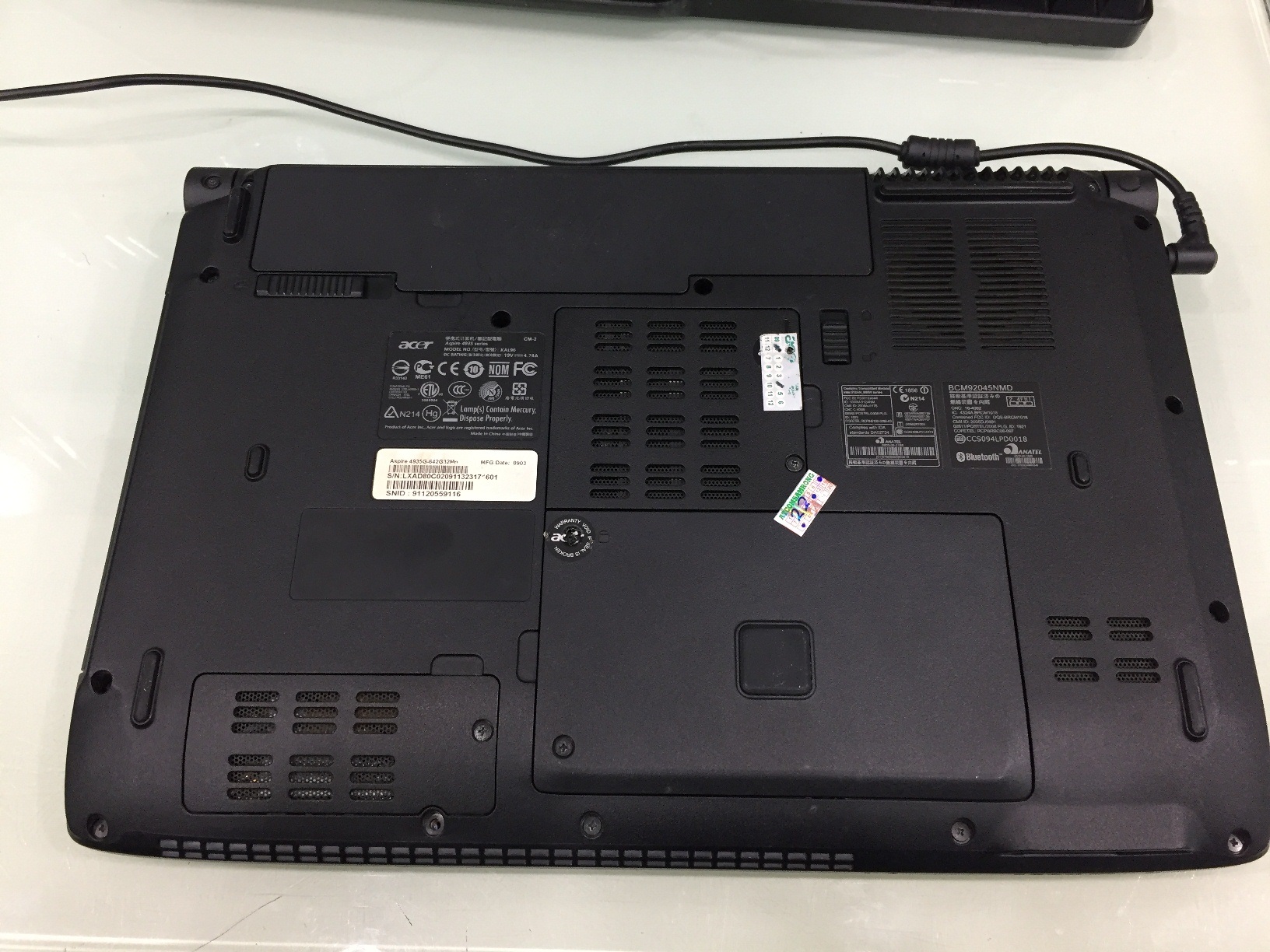 ACER Aspire 4935G แบตฯเสื่อม