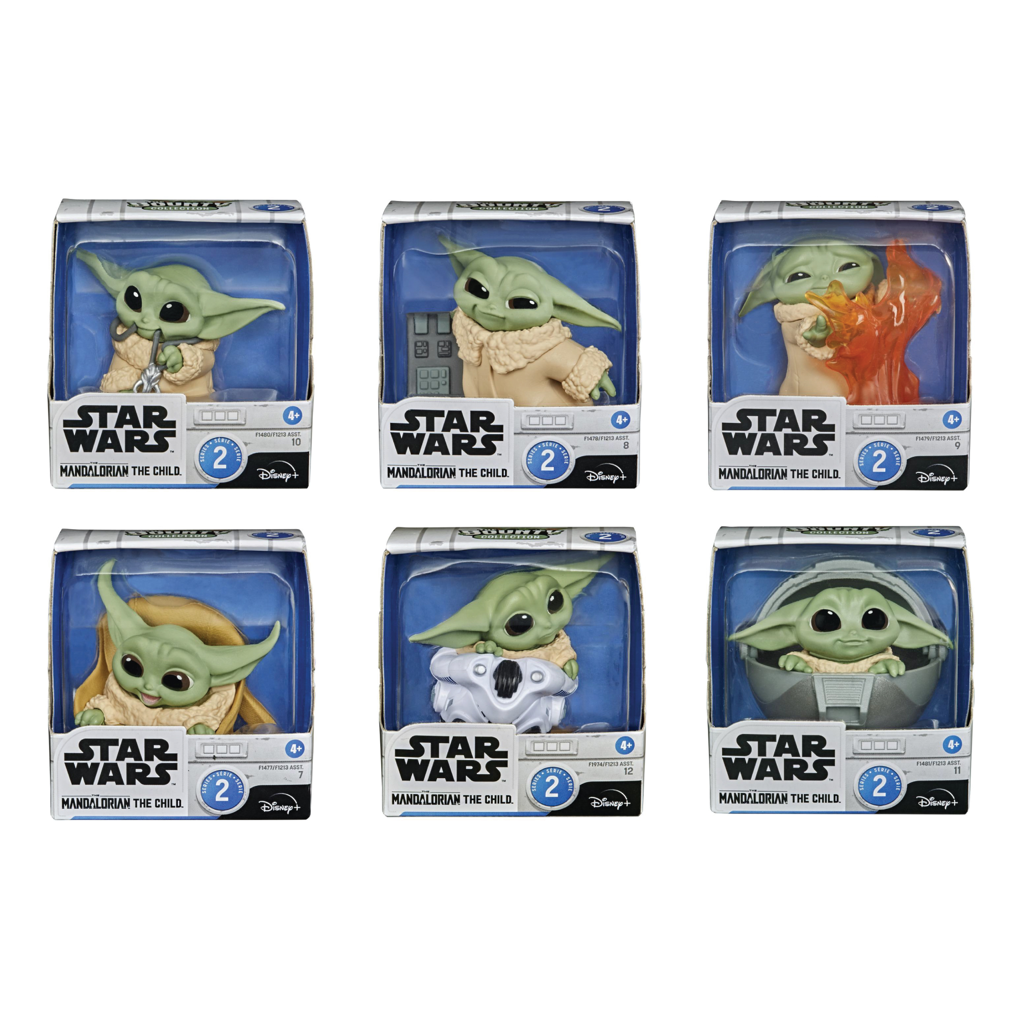 Hasbro Star Wars The Bounty Collection Series 2 The Mandalorian The Child Baby Yoda 2.25-Inch-Scale Figure ฮาสโบร สตาร์ วอร์ส แมนดาโรเลี่ยน หุ่นโมเดลฟิกเกอร์ เบบี้ โยดา ขนาด 2.25 นิ้ว ครบเซ็ต6ตัว ลิขสิทธิ์แท้