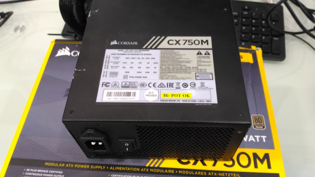 CORSAIR CX750M 750w (80+ bronze) ประกัน 4ปีครึ่ง