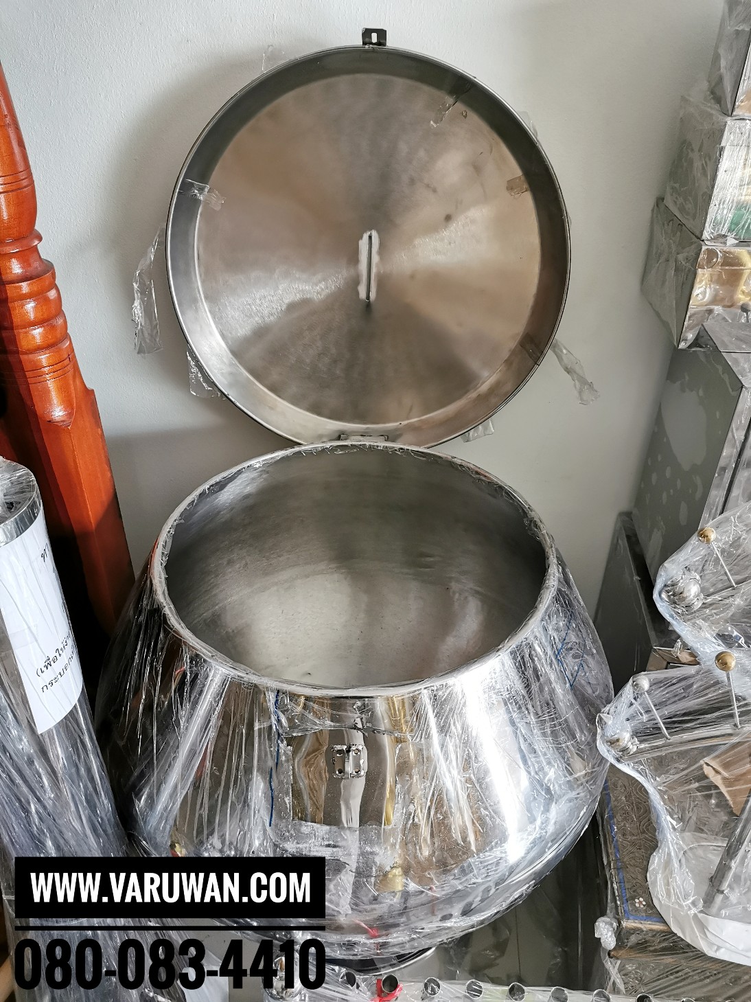 บาตรสแตนเลส (บาตรสแตนเลสใบใหญ่) บาตรออมสิน บาตรน้ำมนต์ สแตนเลสอย่างดี