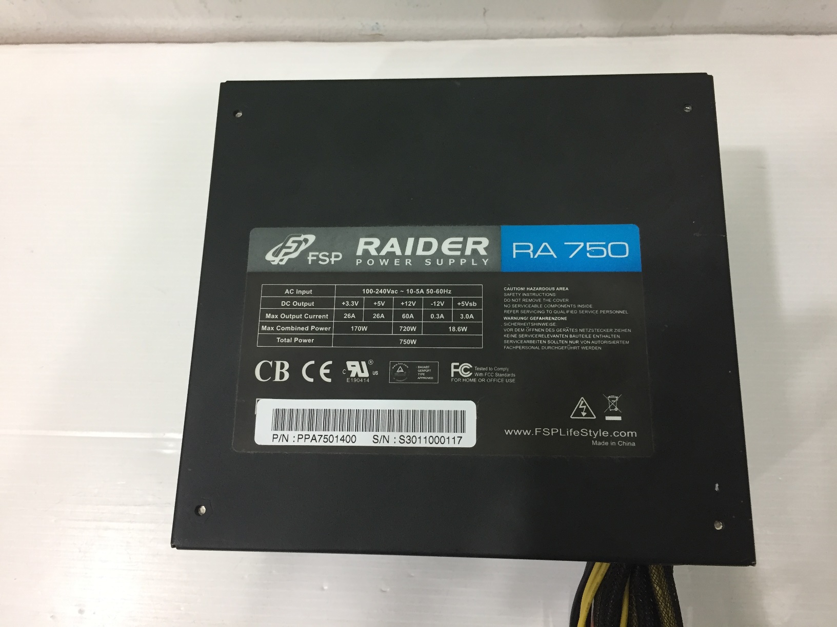 FSP 750W RAIDER [FP-RA750] (80+ Brozne)