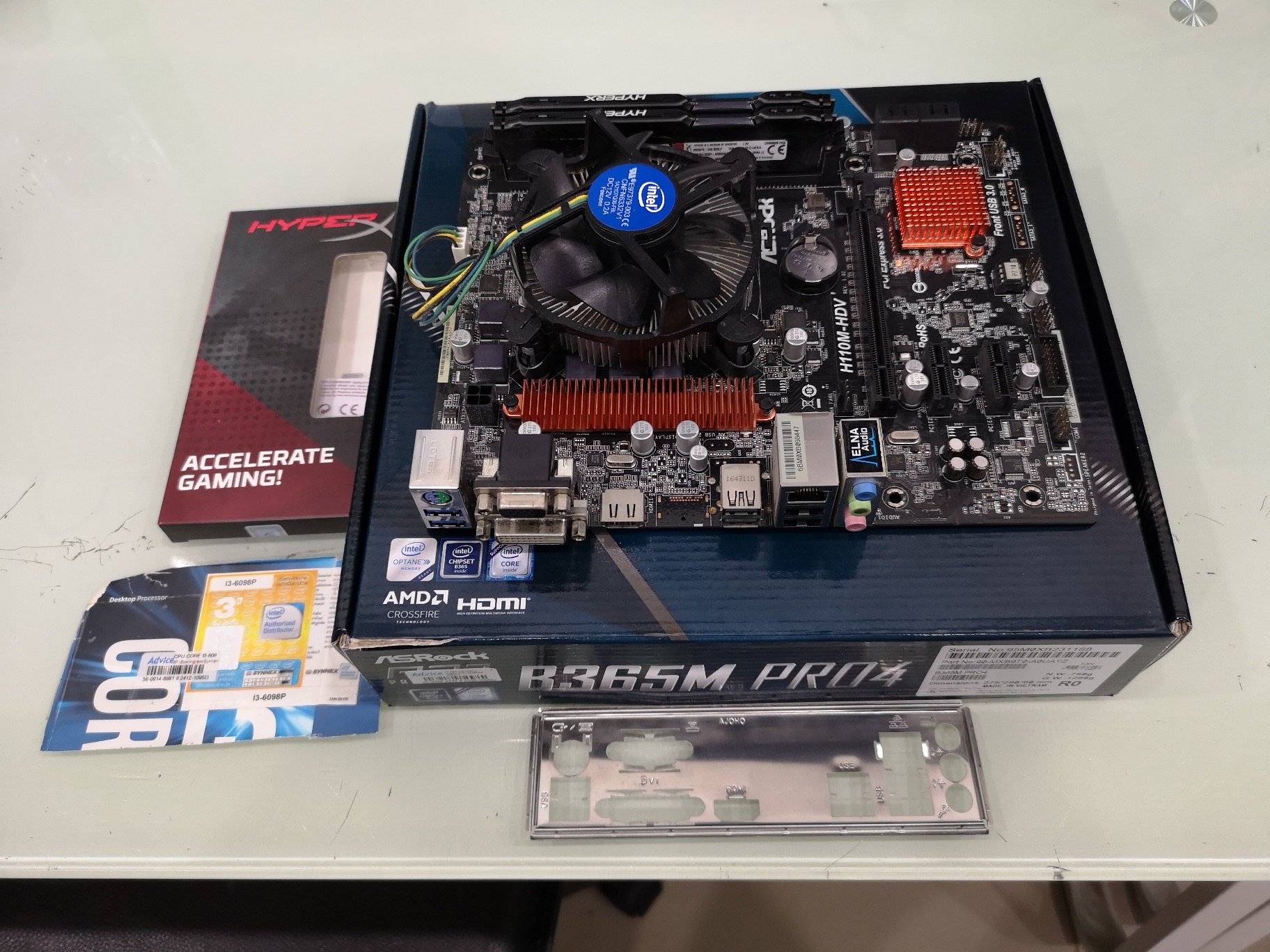 intel i3-6098P + ASRock H110M-HDV ประกัน Advice 12/2019