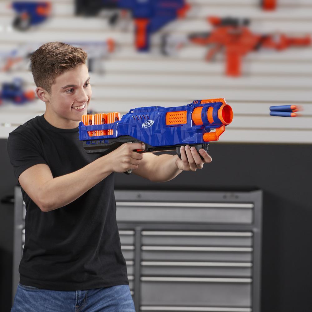 Hasbro Nerf N-Strike Elite Trilogy DS-15 Toy Blaster with 15 Nerf Elite Darts ฮาสโบร ลิขสิทธิ์แท้