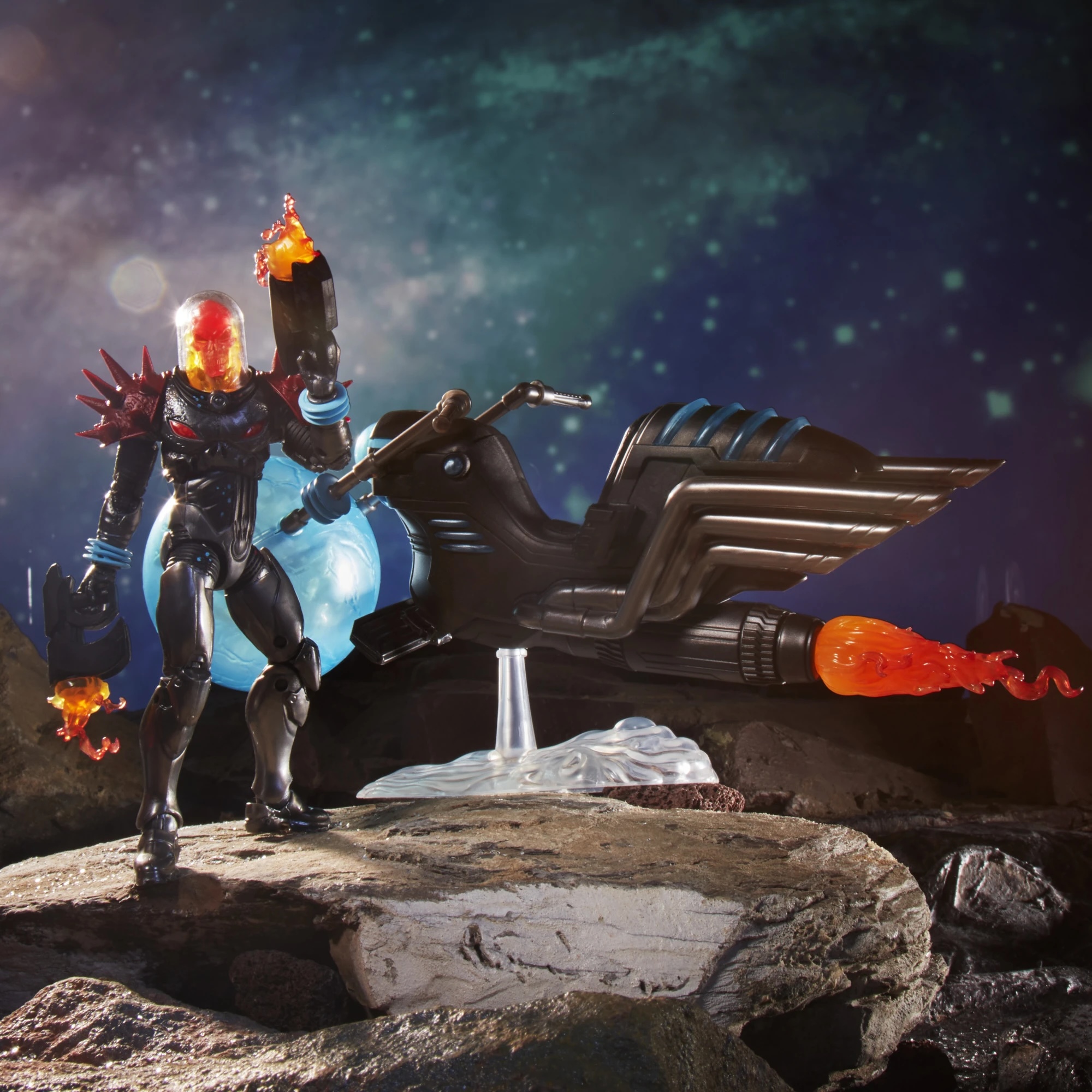 Hasbro Marvel Legends Series Cosmic Ghost Rider 6-inch Figure ฮาสโบร มาร์เวล เลเจนด์ ซีรี่ย์ส หุ่นโมเดลฟิกเกอร์ คอสมิค โกสท์ ไรเดอร์ ขนาด 6 นิ้ว พร้อมมอเตอร์ไซด์ ลิขสิทธิ์แท้