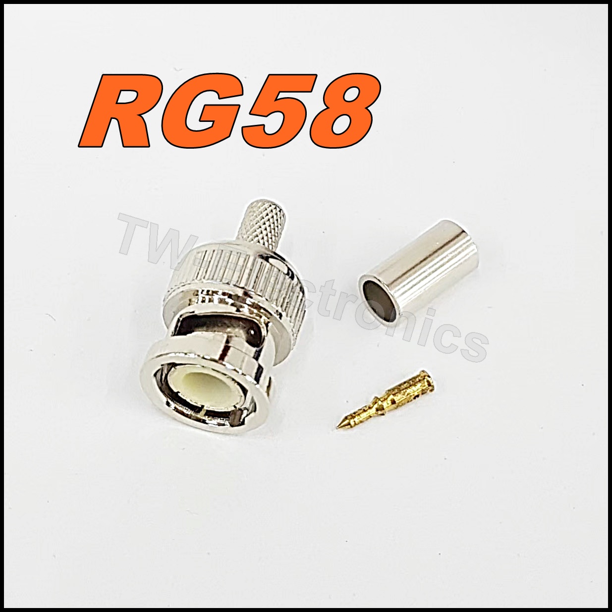 BNC ตัวผู้ RG58 ใช้คีมบีบ / BNP582