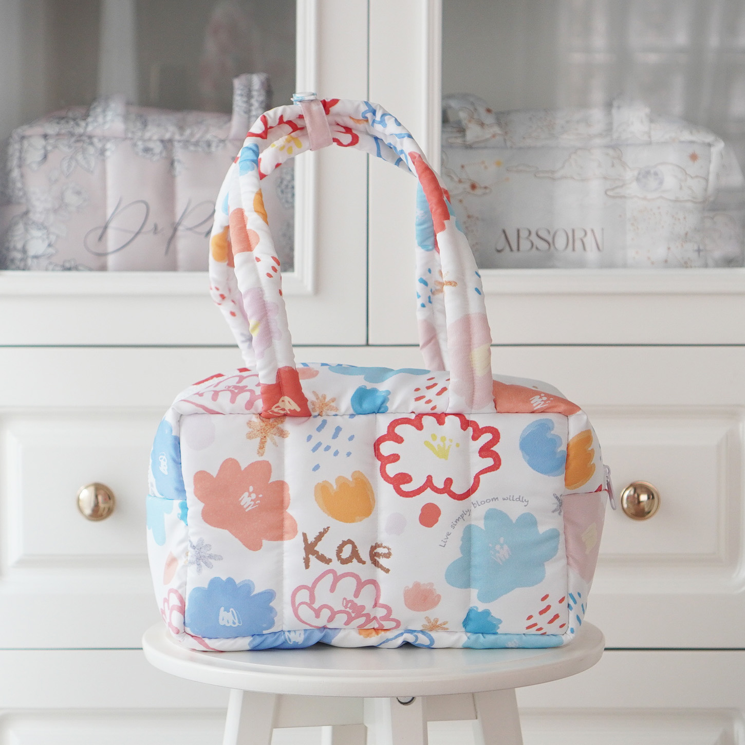 Fluffy Bowling Bag กระเป๋านุ่มนิ่ม ทรง Bowling สั่งทำใส่ข้อความ ลาย Matalada