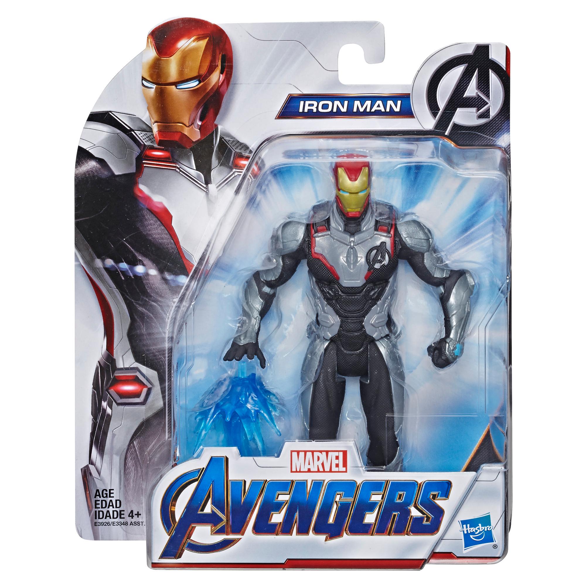 HASBRO Marvel Avengers Endgame Team Suit Iron Man 6-Inch-Scale Figure ฮาสโบร มาร์เวล อเวนเจอร์ส หุ่นโมเดลฟิกเกอร์ ไอรอนแมน 6 นิ้ว ลิขสิทธิ์แท้