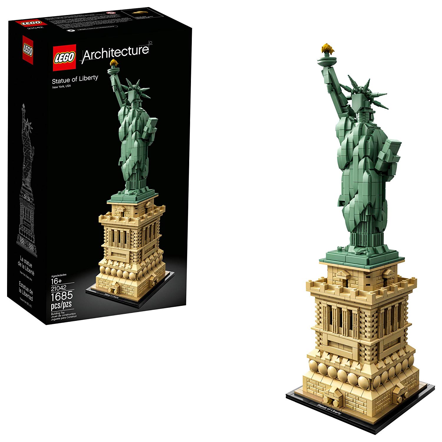 LEGO Architecture Statue of Liberty เลโก้ ตัวต่อเสริมทักษะ อาร์คิเทคเจอร์ สเตทเจอร์ ออฟ ลิเบอร์ตี้ รุ่น 21042
