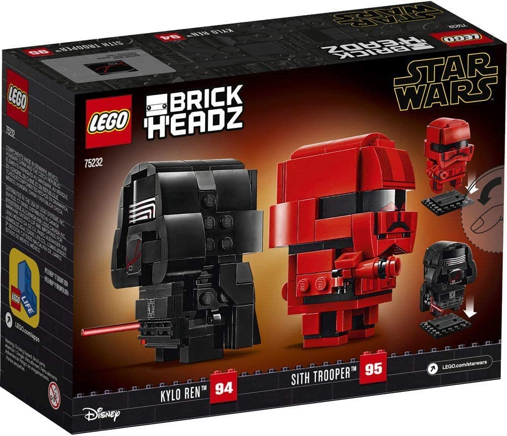 ตัวต่อเสริมทักษะ LEGO BrickHeadz Star Wars Kylo Ren & Sith Trooper รุ่น 75232