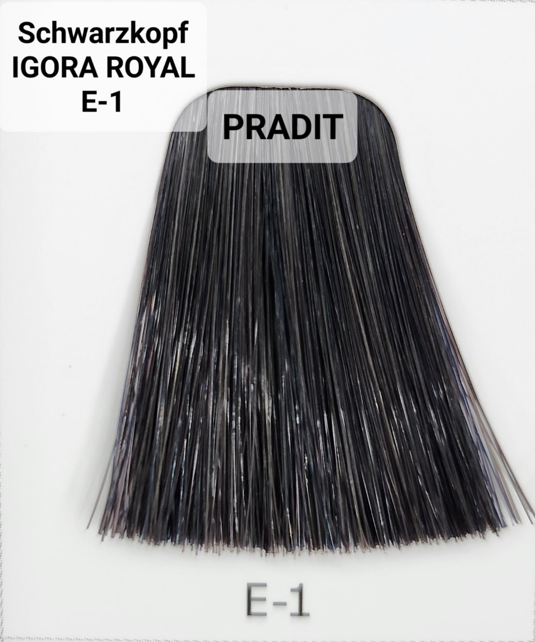 Schwarzkopf Igora Royal ครีมย้อมผม อีโกร่า รอยัล เบอร์E-1 สีแม่เทาควันบุหรี่เข้มข้น (60ml) 80 กรัม