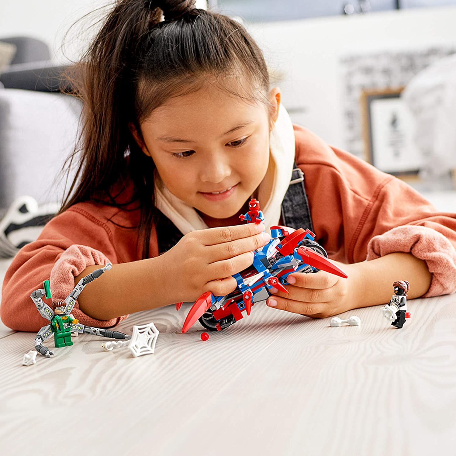 LEGO ตัวต่อเสริมทักษะ มาร์เวล สไปเดอร์-แมน Marvel Spider-Man : Spider-Man vs. Doc Ock รุ่น 76148