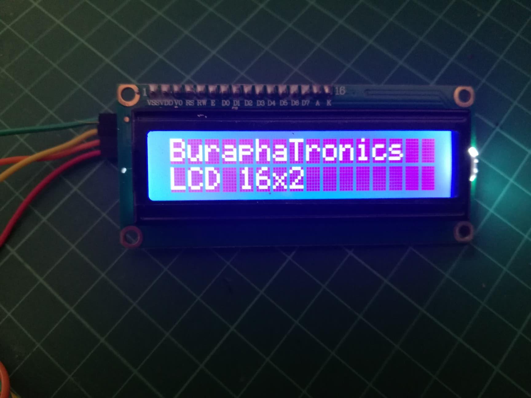 (Blue screen) 16x2 + I2C module