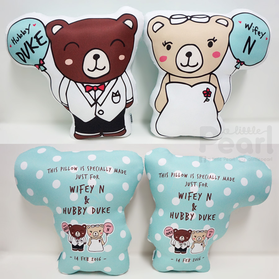 หมอนสั่งทำใส่ชื่อ ลายหมี - Teddy