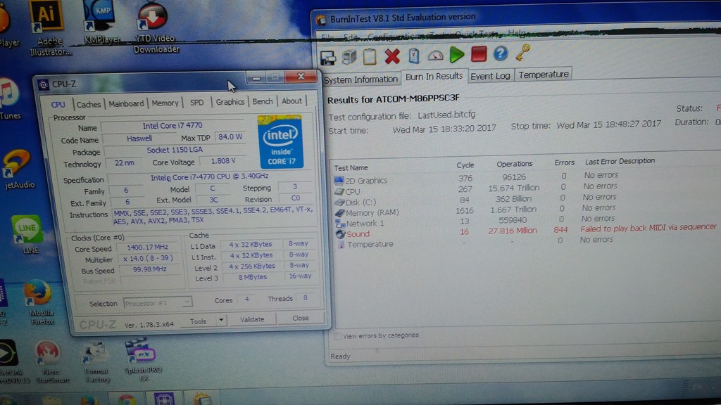 INTEL 1150 CORE I7 4770 3.4 GHz